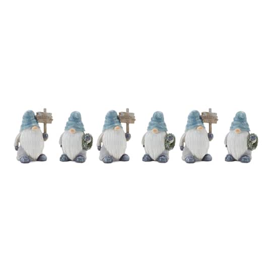 5.5" Winter Gnome Figurine, 6ct.